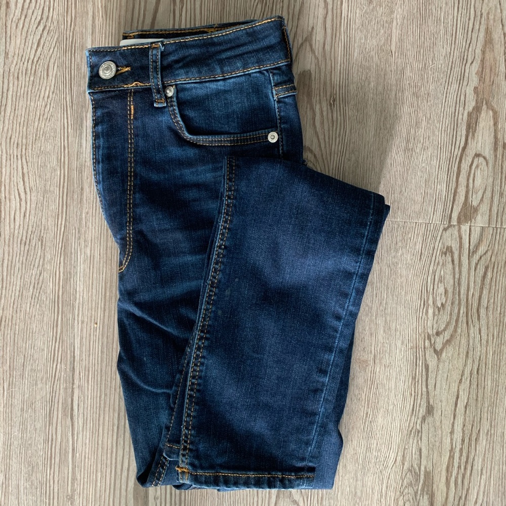 Zara dark blue skinny jeans